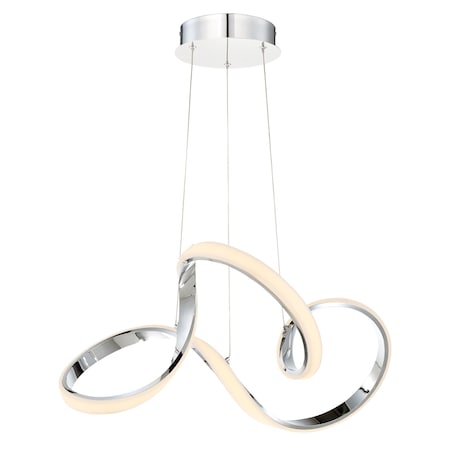 Dweled Vornado 23in LED Pendant 3000K in Chrome PD-877